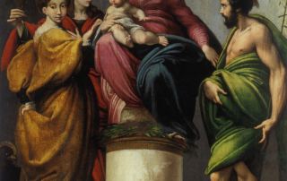 Chiesa di Santa Maria, Parmigianino - Sposalizio di Santa Caterina d'Alessandria coi Santi Giovanni Battista e Giovanni Evangelista